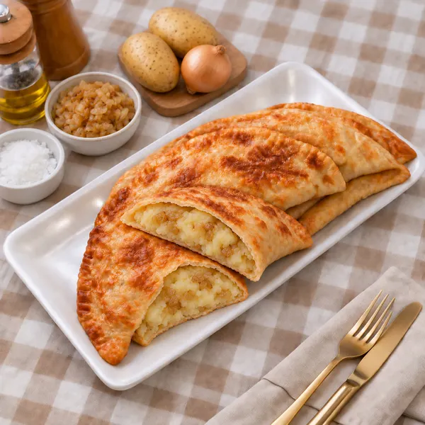 Гезлеме с картошкой и луком