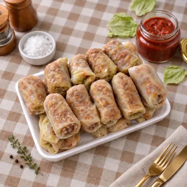 Голубцы с мясом в капустных листьях